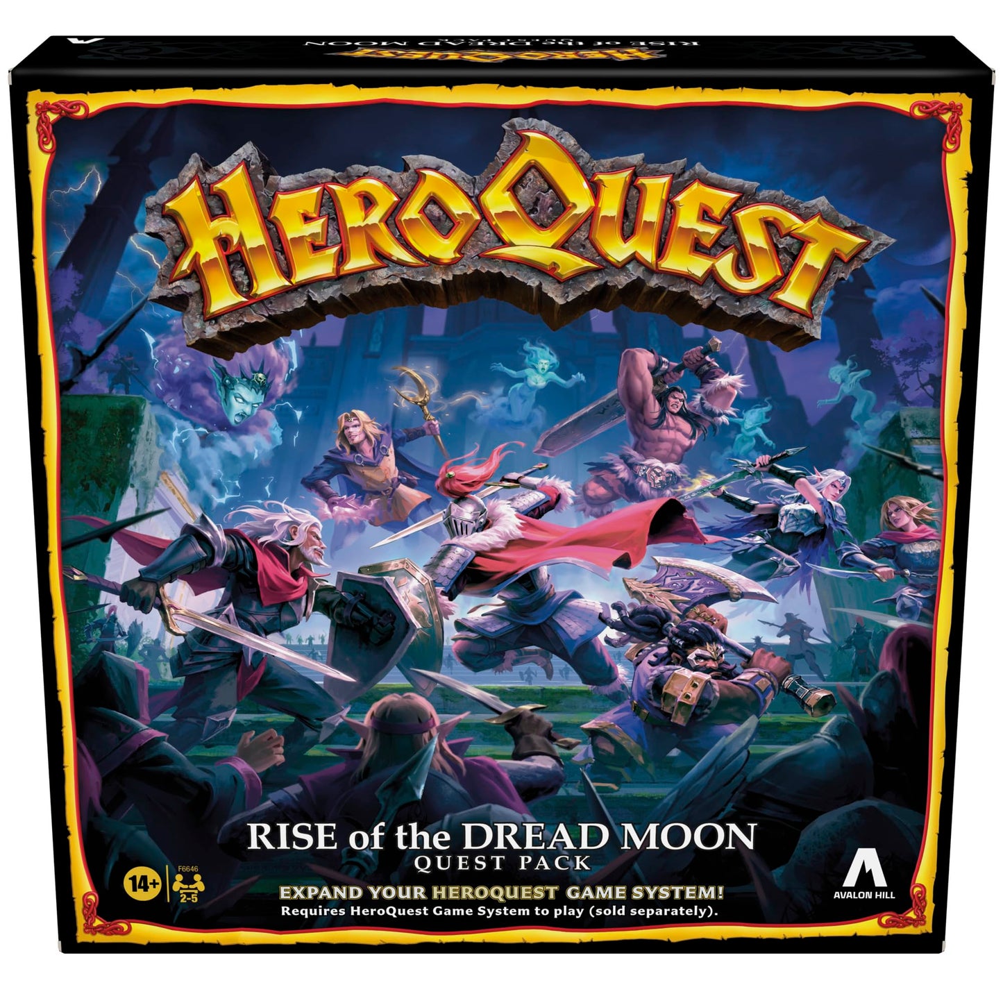 Avalon Hill HeroQuest Rise of the Dread Moon Quest Pack | 2-5 Players, Ages 14+
