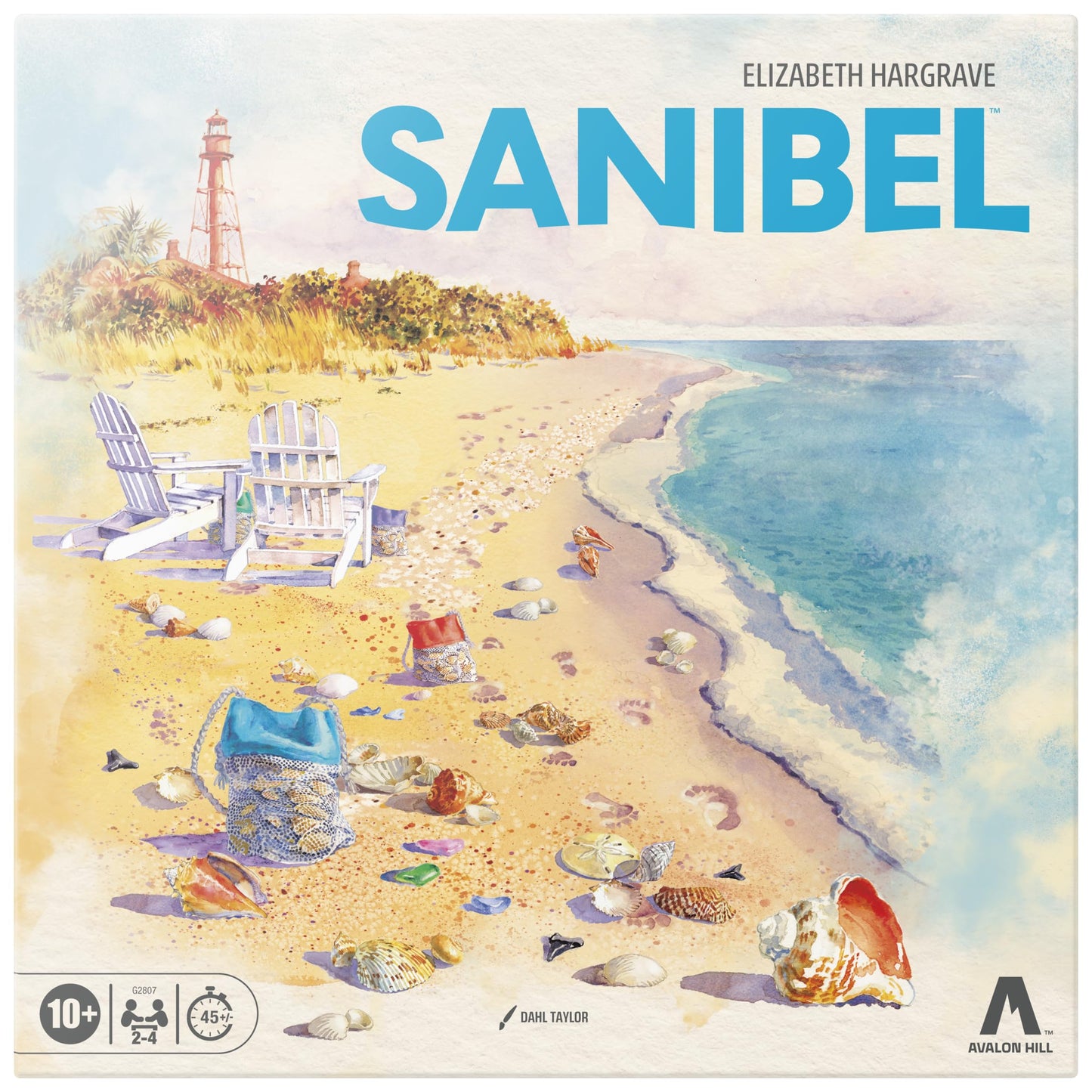 Avalon Hill Sanibel — Beach-Themed Tile-Laying Game for 2-4 Players