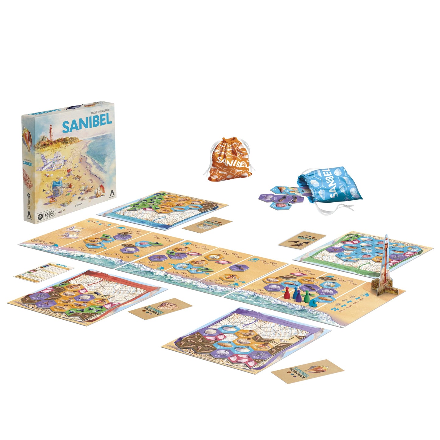 Avalon Hill Sanibel — Beach-Themed Tile-Laying Game for 2-4 Players