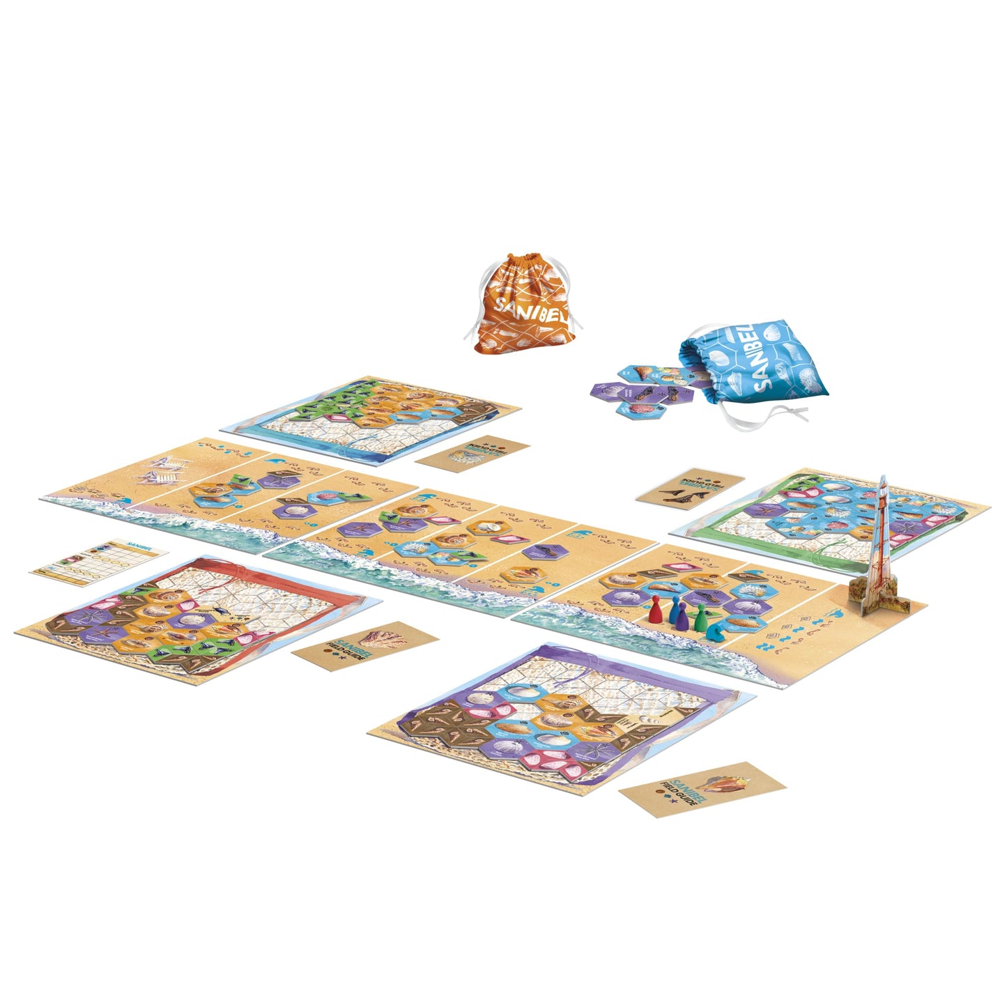 Avalon Hill Sanibel — Beach-Themed Tile-Laying Game for 2-4 Players