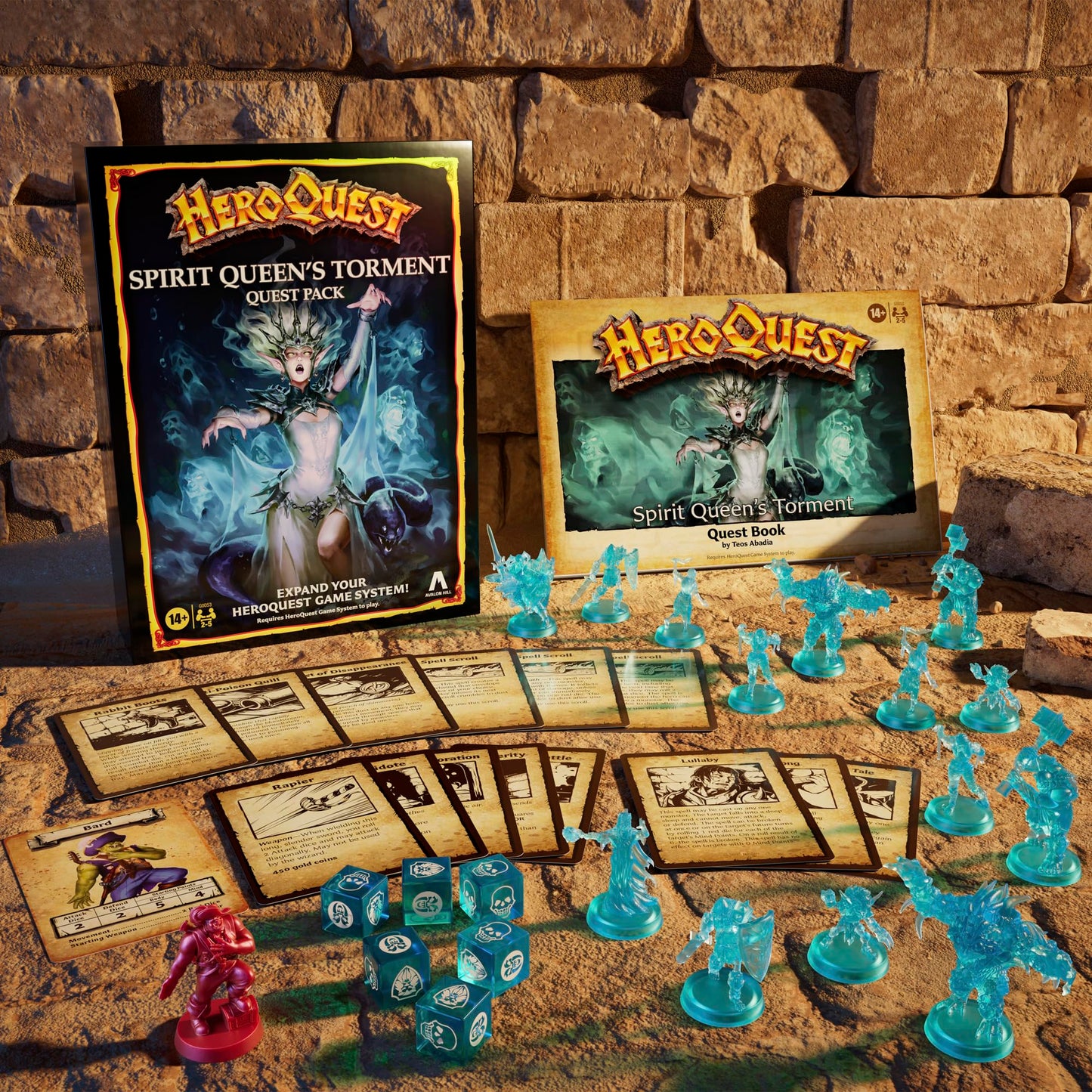 Avalon Hill Spirit Queen's Torment Quest Pack for HeroQuest – 2-5 Players, Ages 14+