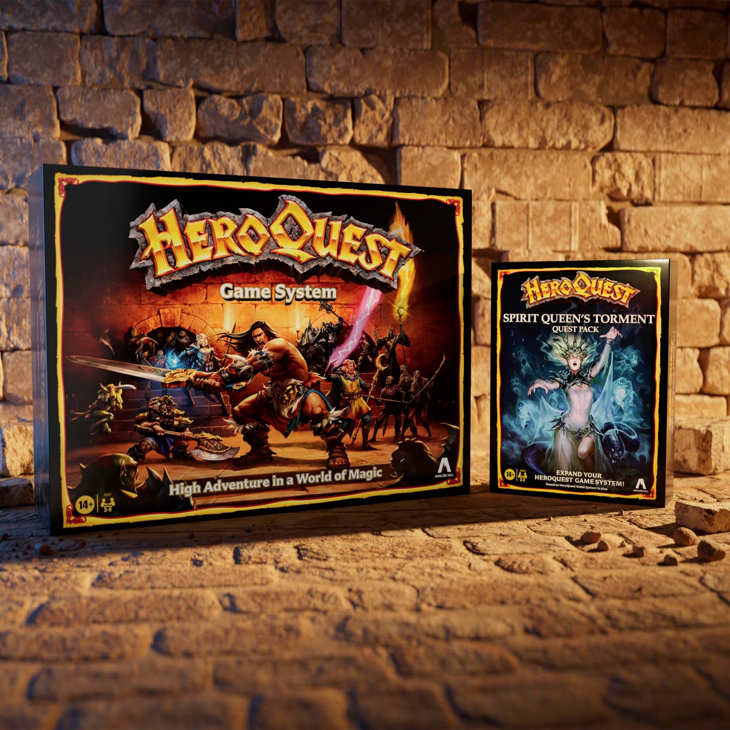 Avalon Hill Spirit Queen's Torment Quest Pack for HeroQuest – 2-5 Players, Ages 14+