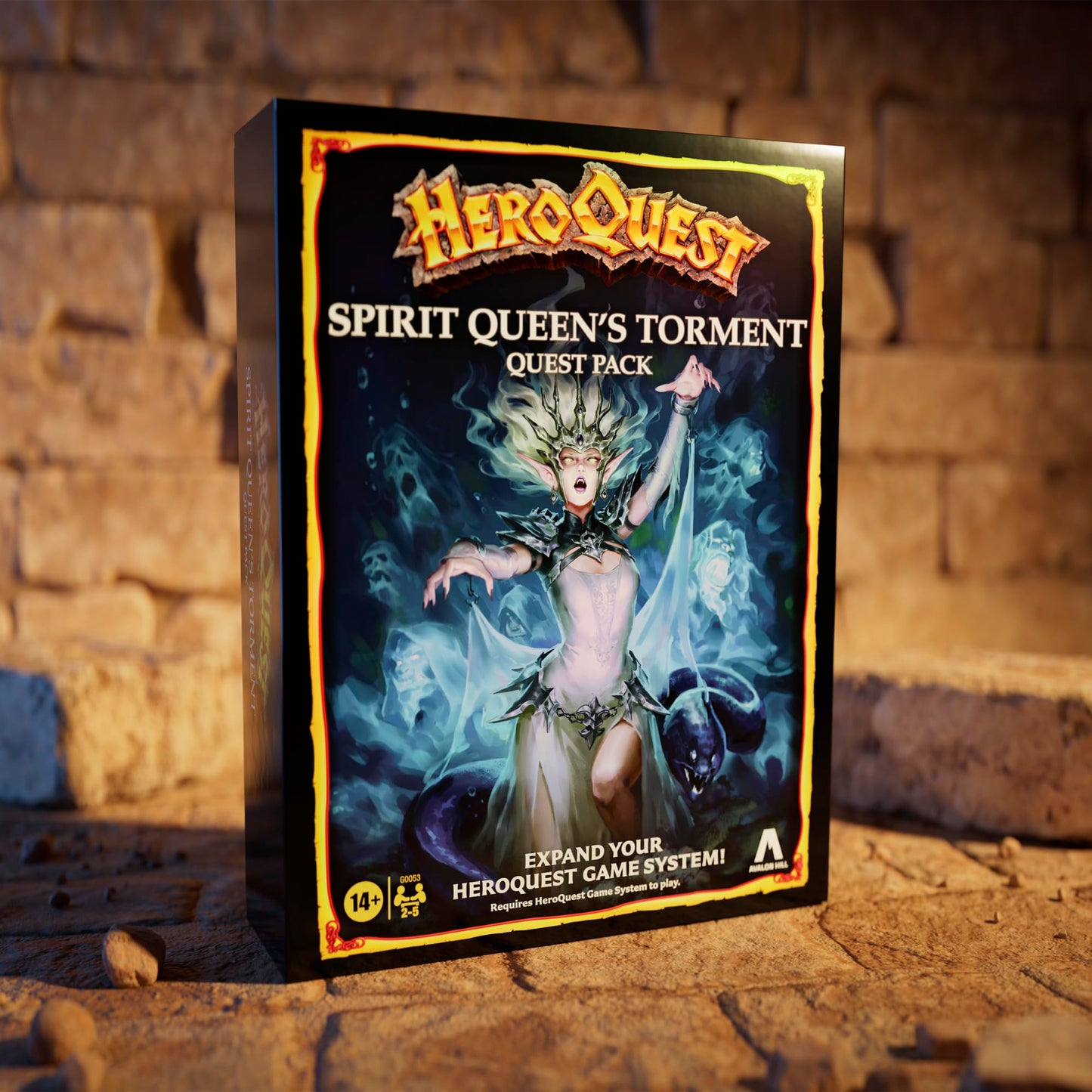 Avalon Hill Spirit Queen's Torment Quest Pack for HeroQuest – 2-5 Players, Ages 14+