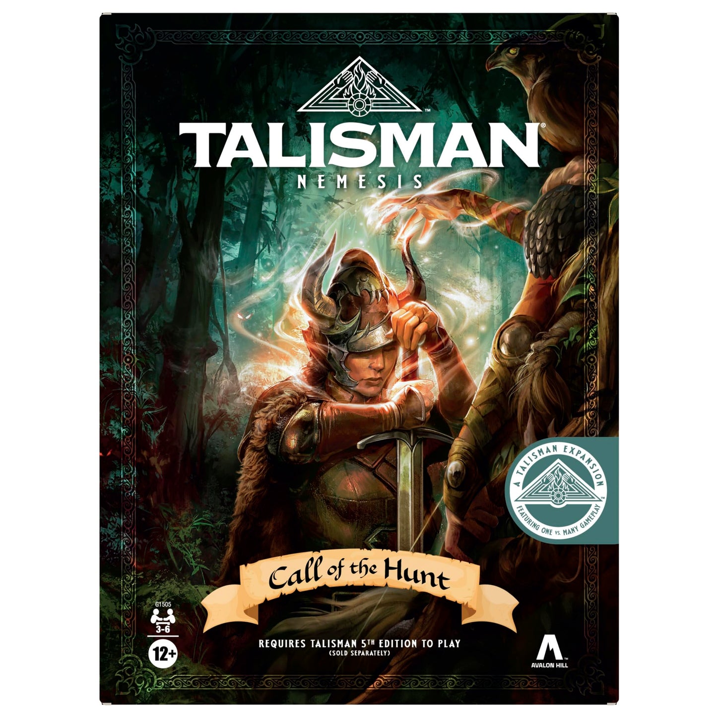 Avalon Hill Talisman Nemesis: Call of the Hunt Expansion – 1v-Many Adventure for 3–6 Players (60 Min)