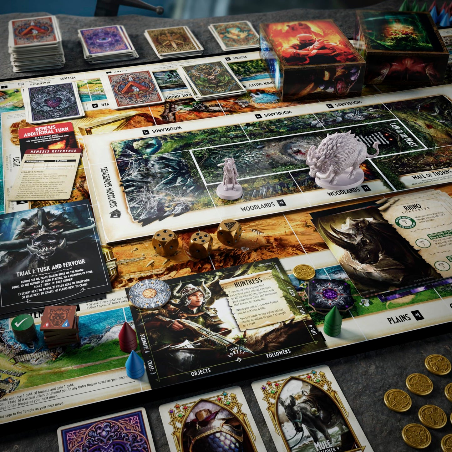 Avalon Hill Talisman Nemesis: Call of the Hunt Expansion – 1v-Many Adventure for 3–6 Players (60 Min)