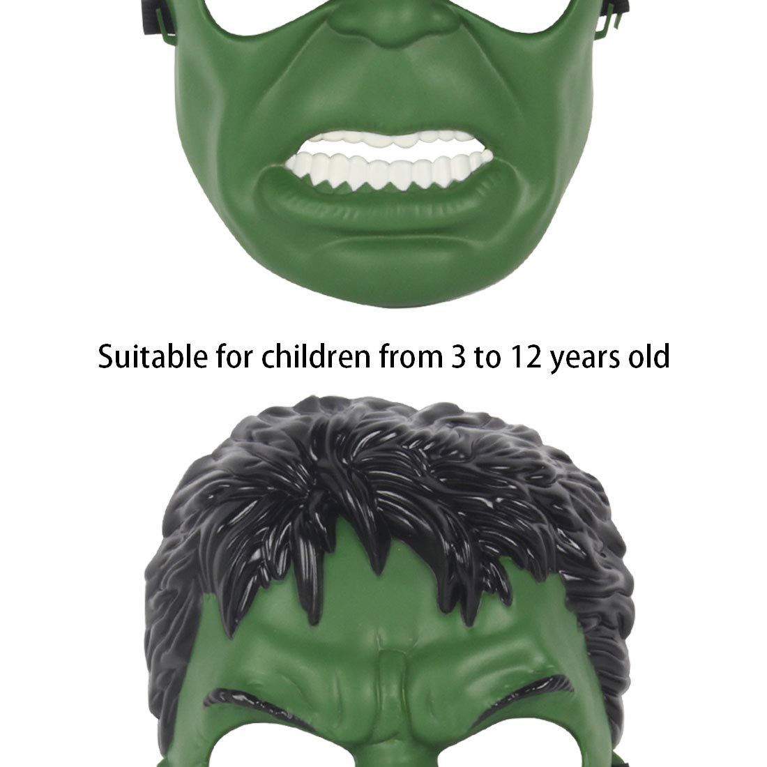 Avazera Kids Superhero Mask – Green Costume Mask for Ages 2-12