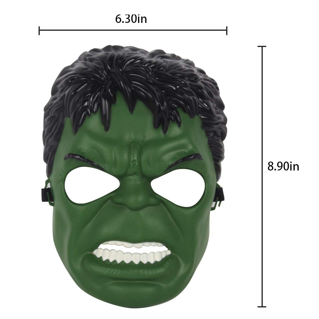 Avazera Kids Superhero Mask – Green Costume Mask for Ages 2-12