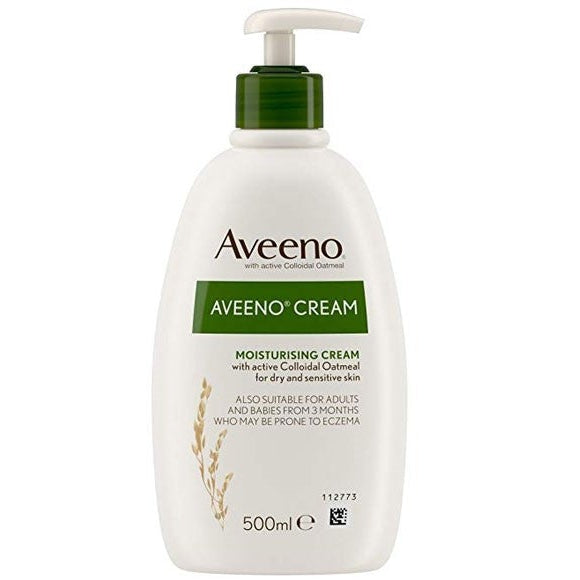 Aveeno Moisturizing Cream Intense Hydration for Dry, Sensitive Skin 500ml/16.91 oz