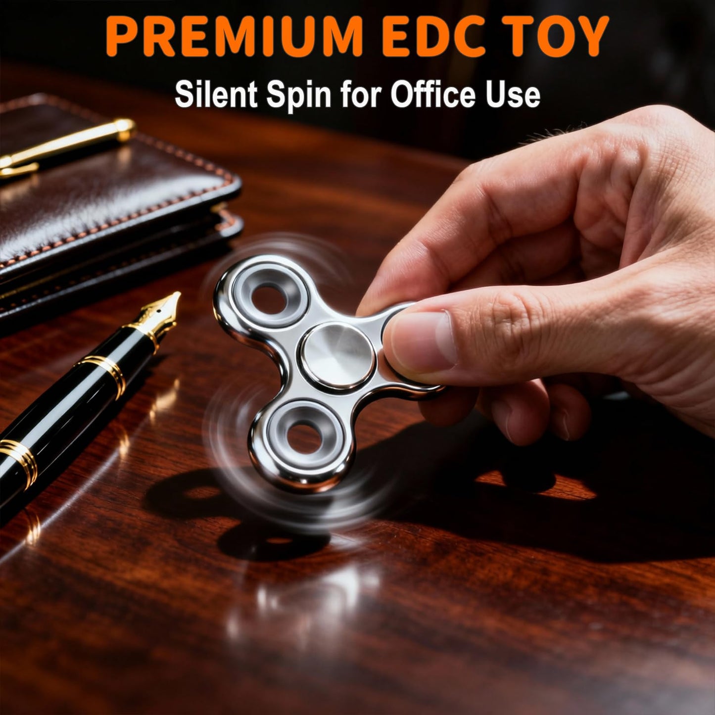 Aveloki Fidget Toys 5 Pack – Durable Metal Spinner for Focus & Stress Relief