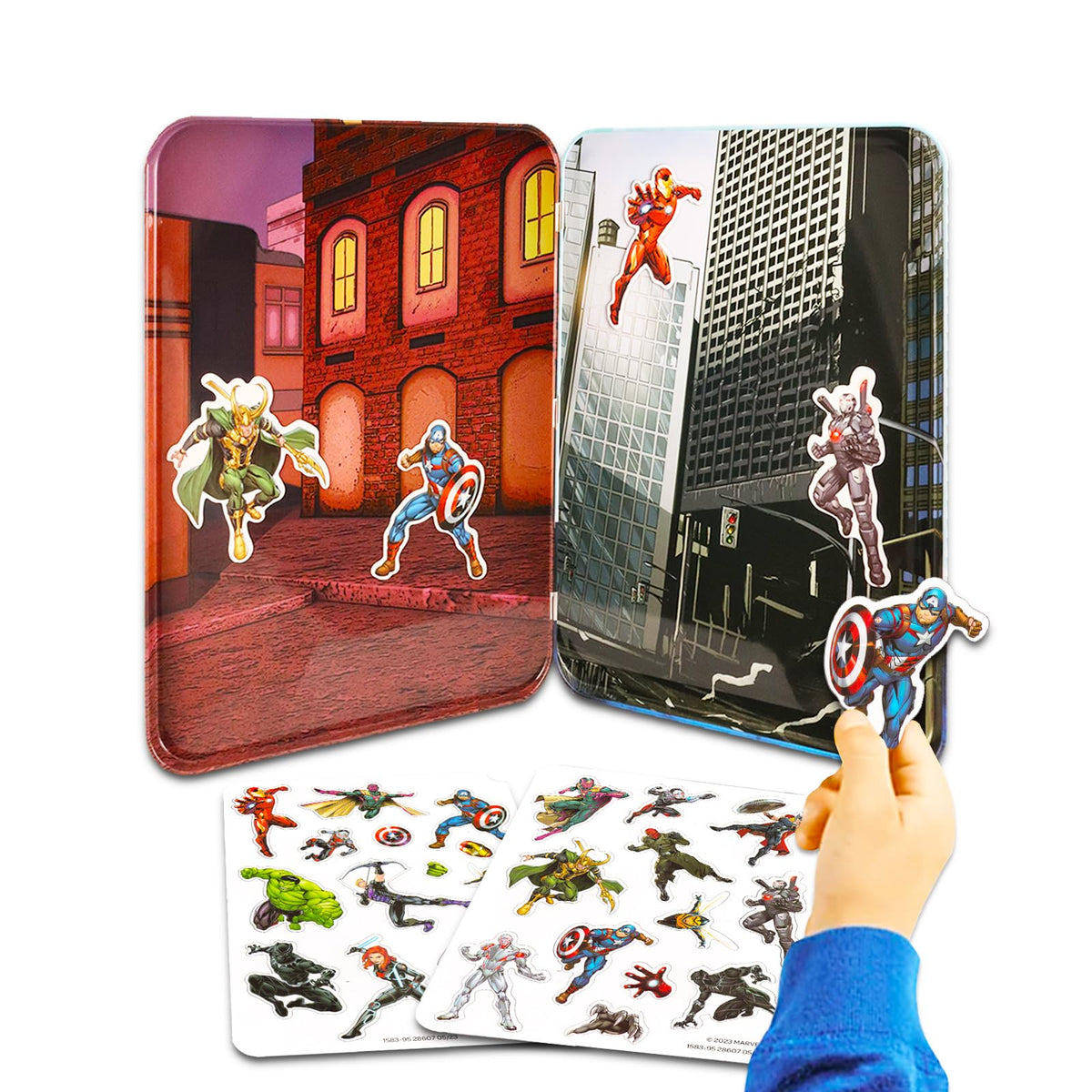 Avengers Magnetic Creations Toy Bundle – 40-Piece Set with Stickers & More | Avengers