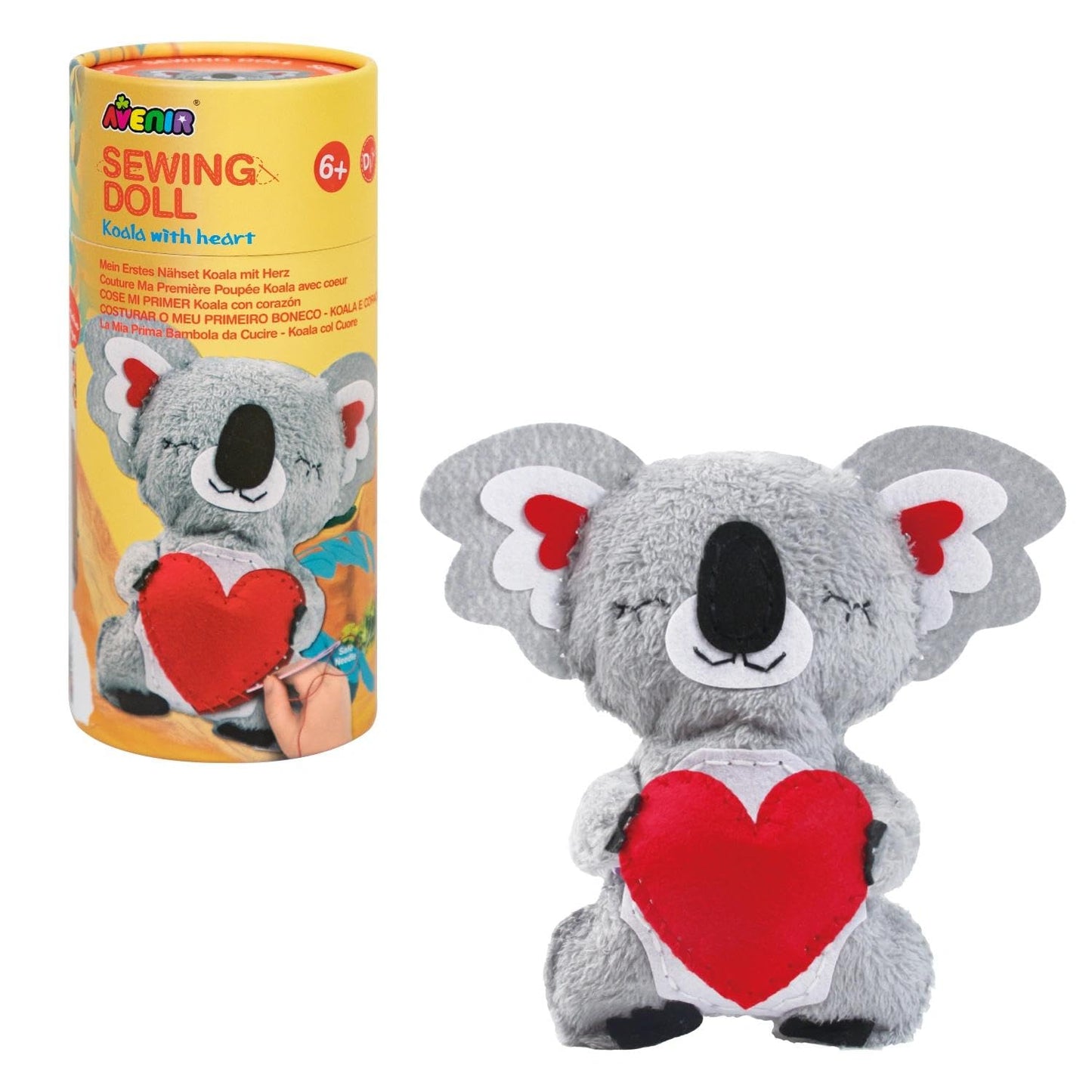 Avenir My First Sewing Kit for Kids 6-12 | Learn to Sew DIY Plush with Safe Tools