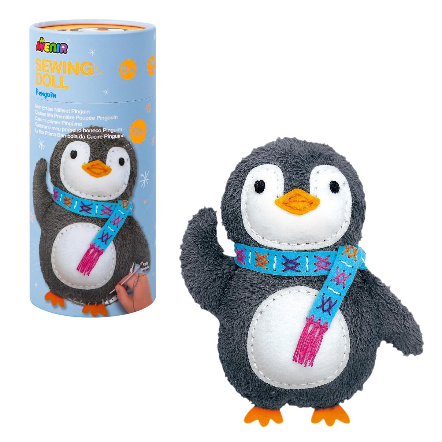Avenir My First Sewing Kit for Beginners 6+ | Plush DIY Animals