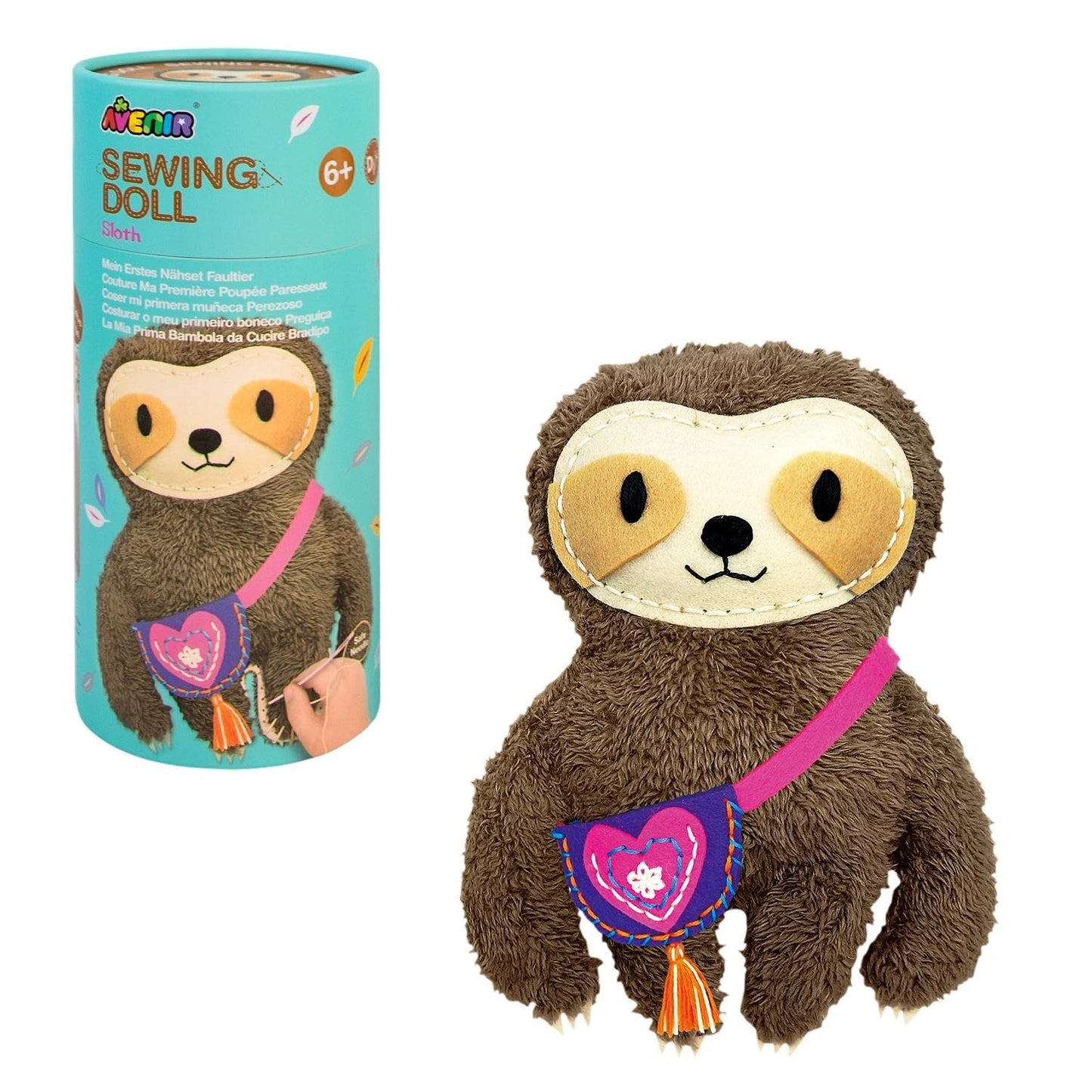 AVENIR My First Sewing Kit for Beginners Ages 6+ | Premium Plush DIY Animals Craft Kit