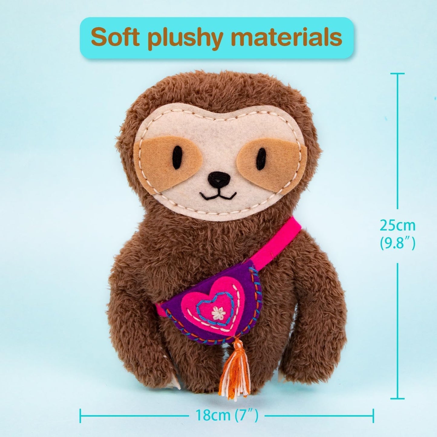 AVENIR My First Sewing Kit for Beginners Ages 6+ | Premium Plush DIY Animals Craft Kit