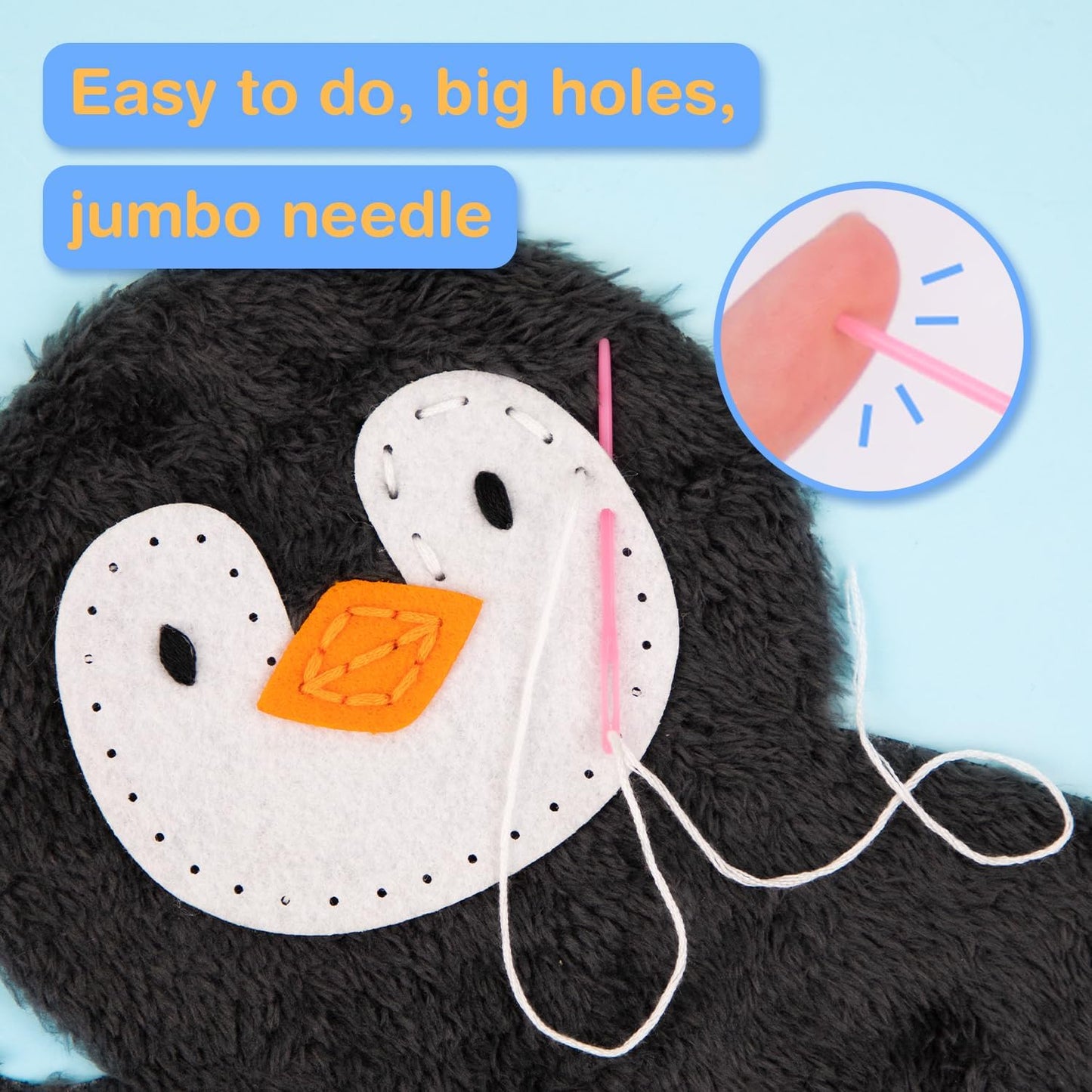 Avenir My First Sewing Kit for Beginners 6+ | Plush DIY Animals