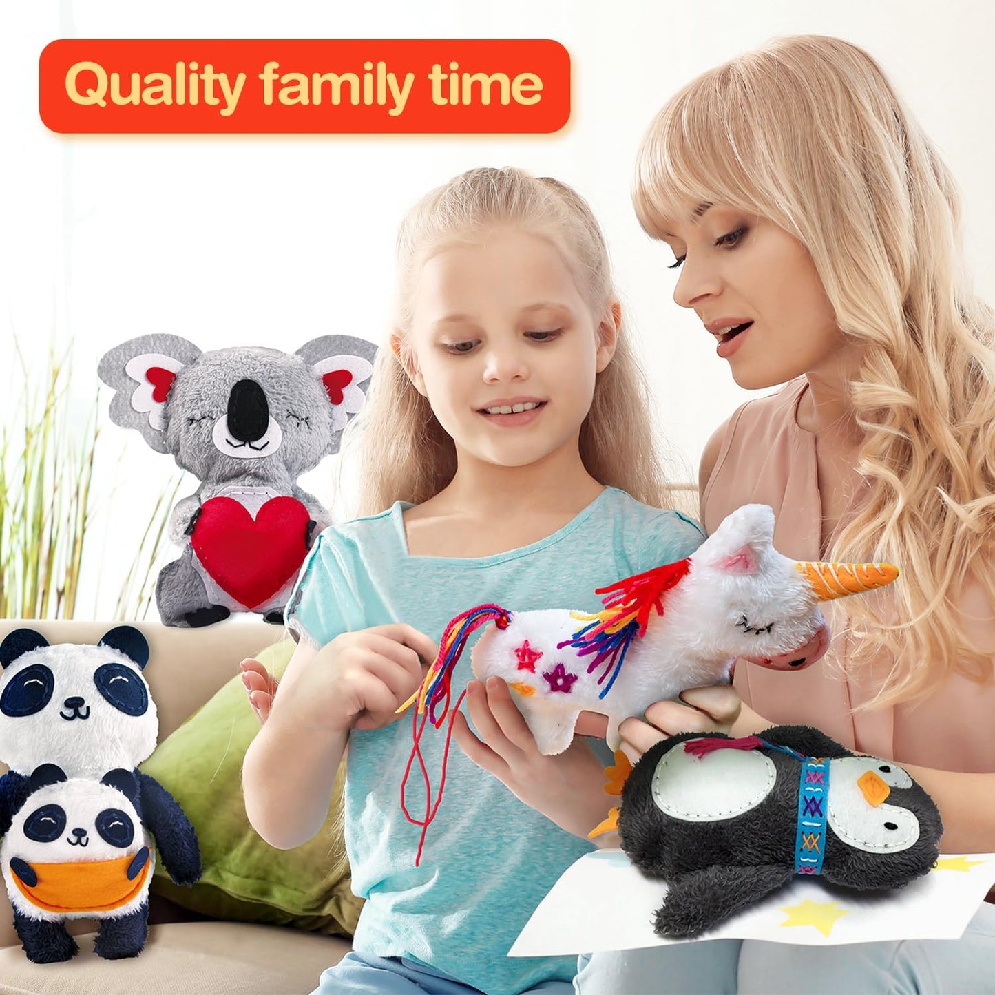Avenir My First Sewing Kit for Kids 6-12 | Learn to Sew DIY Plush with Safe Tools
