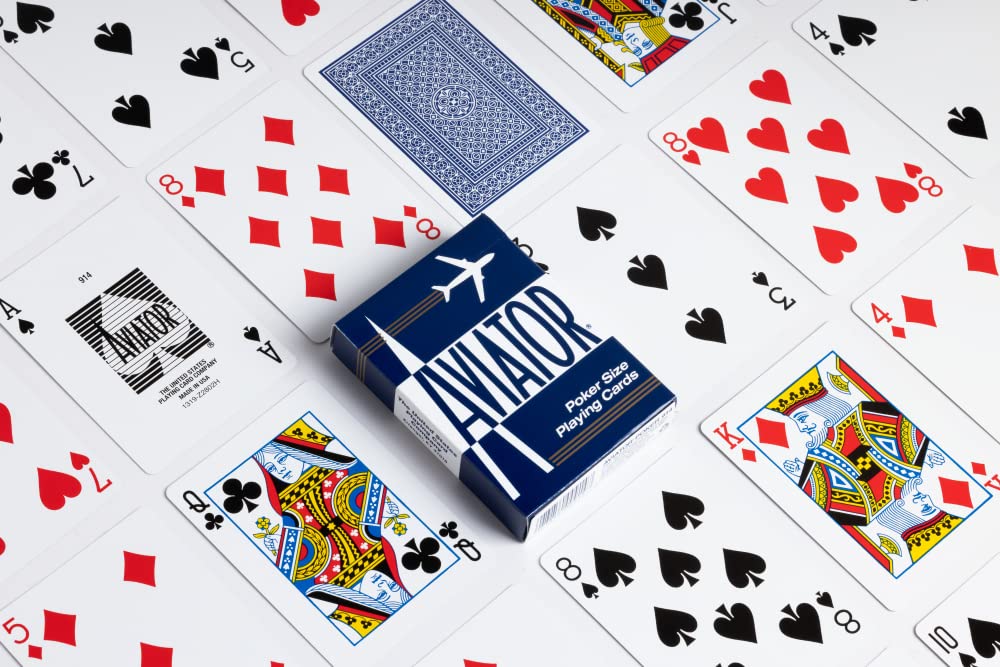 Aviator Playing Cards 12 Pack – Red, Poker Size, Standard Index | USA Made