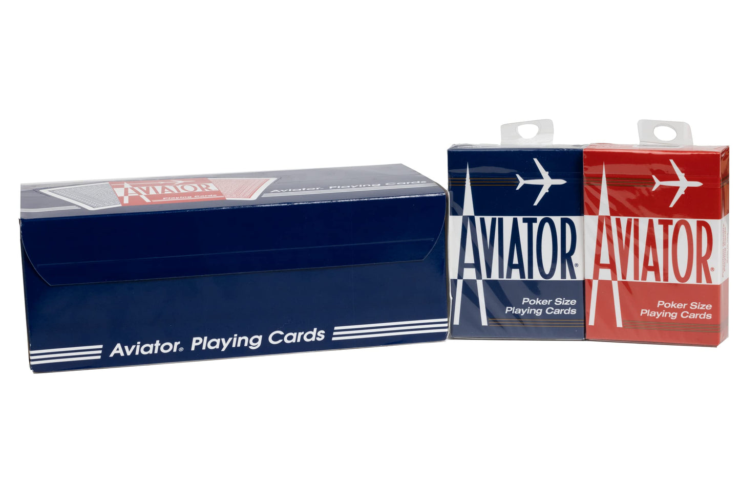 Aviator Playing Cards 12 Pack – Red, Poker Size, Standard Index | USA Made