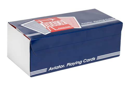 Aviator Playing Cards 12 Pack – Red, Poker Size, Standard Index | USA Made