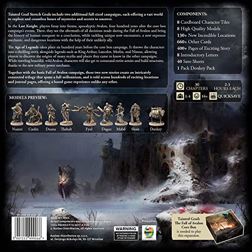 Tainted Grail Stretch Goals: Age of Legends & Last Knight Campaign Expansion | Awaken Realms