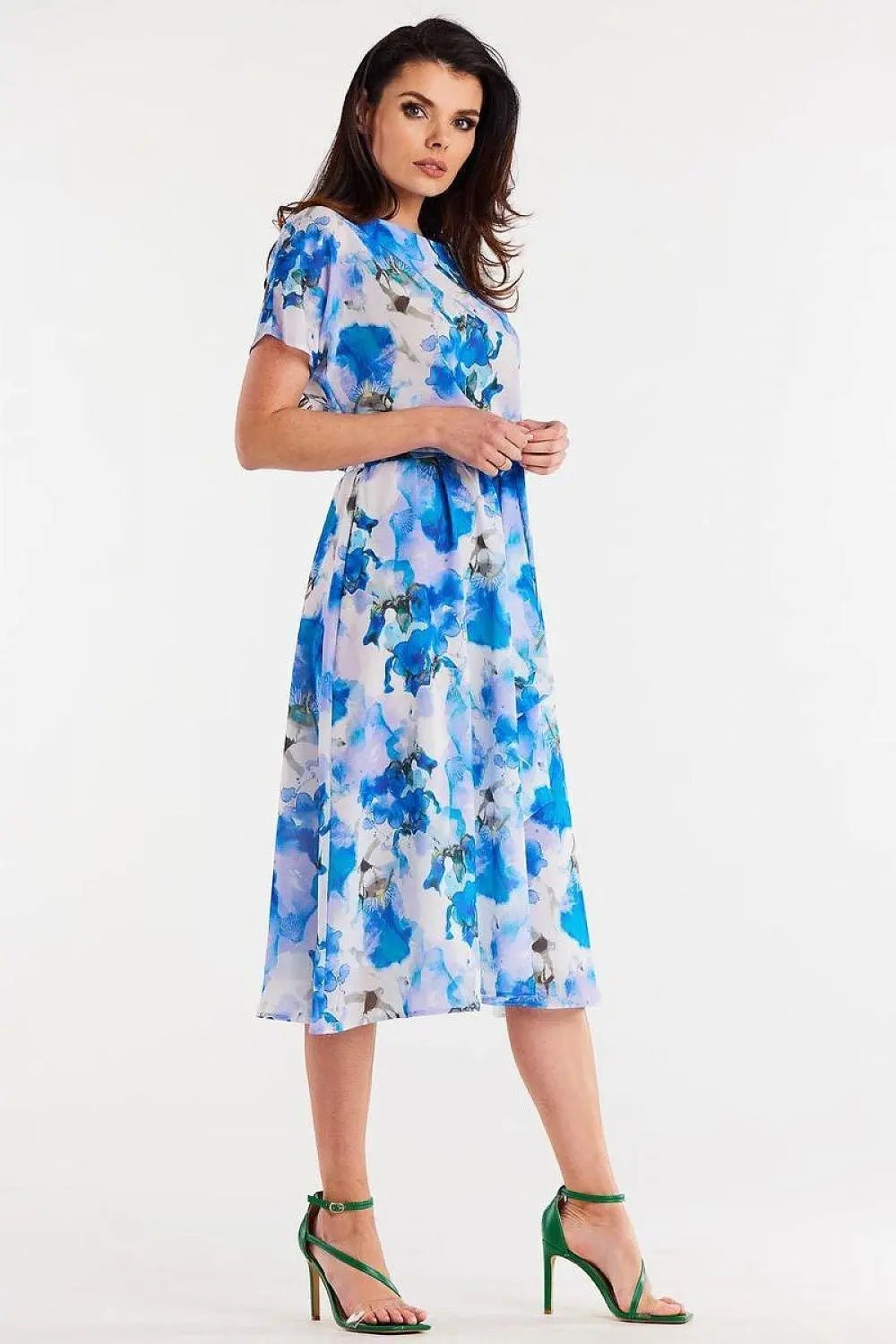 awama chiffon daydress with elastic lining