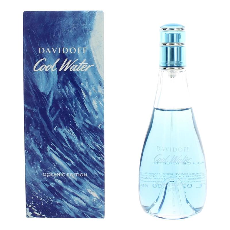 Davidoff Cool Water Woman Eau de Toilette 100ml Spray - Oceanic Edition Women's Fragrance