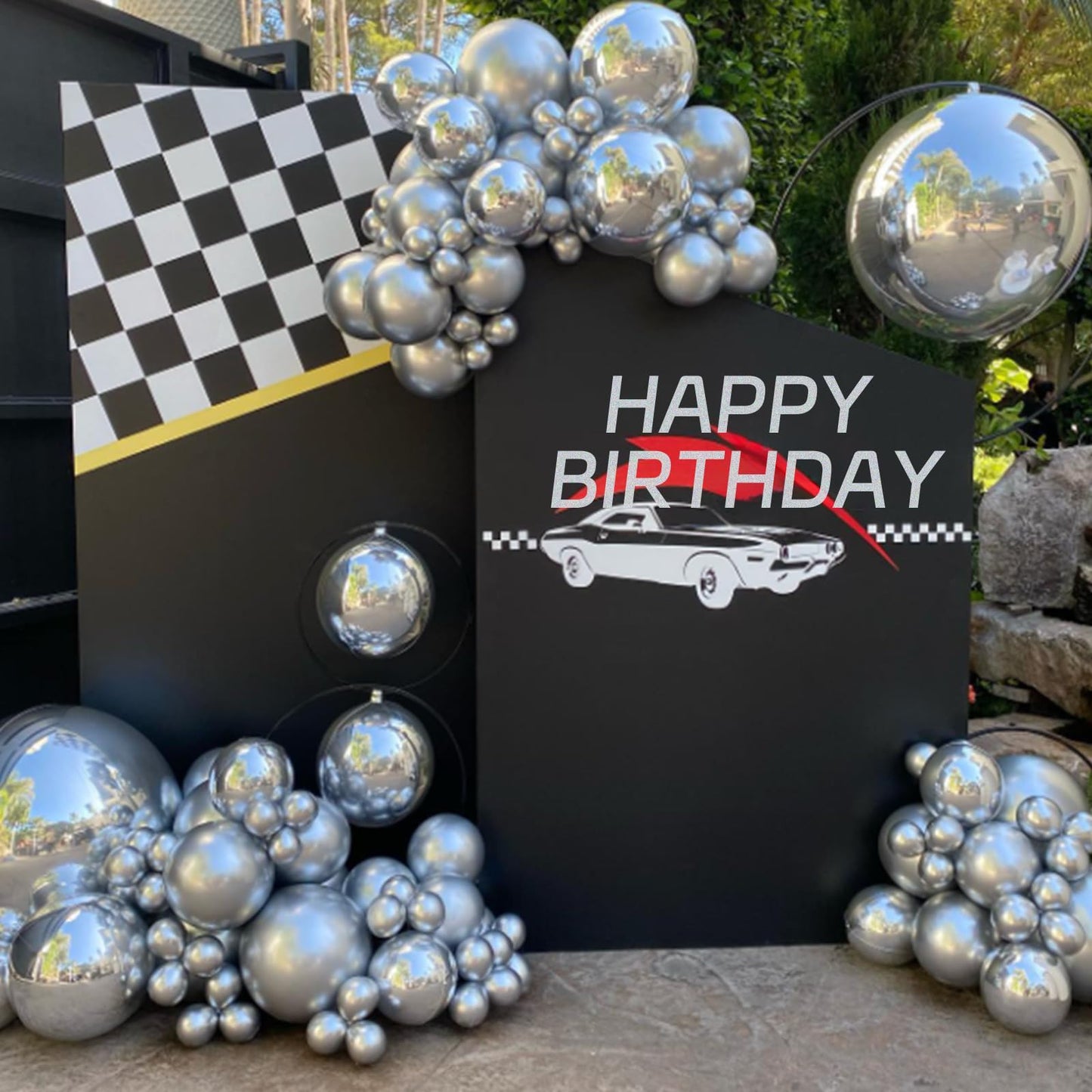 Awenztech Metallic Silver Balloons 12 Inch – 50-Pack Chrome Latex Party Balloons