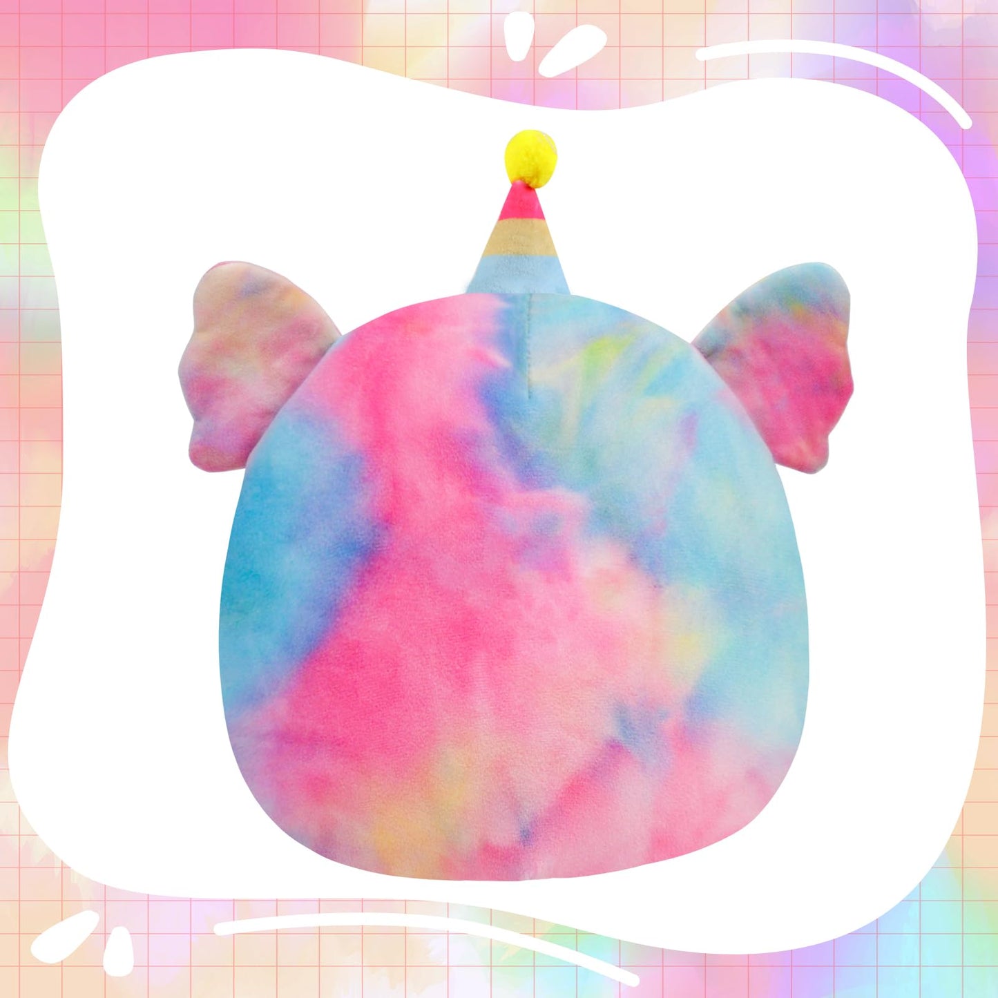 AWNOGKUE 14-Inch Axolotl Plush — Unicorn Tie-Dye Hug Pillow for Kids