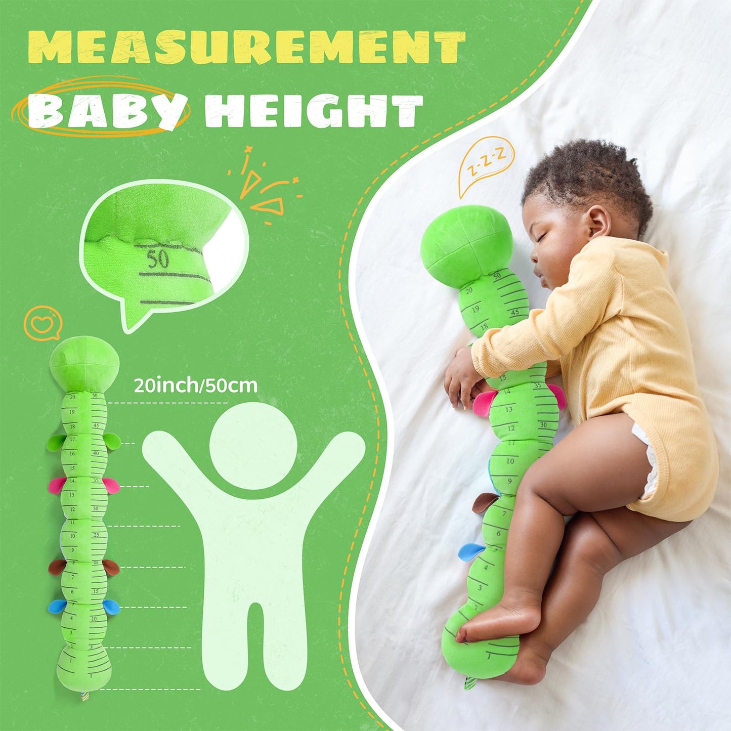 AWOTOY 6-in-1 Baby Toys: Music Caterpillar for 6-12 Months