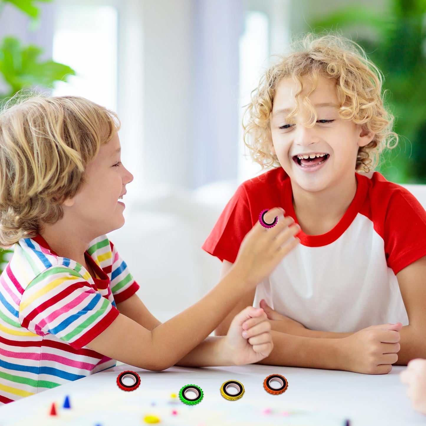 AWTUMZQ Fidget Rings — 36-Pack Sensory Rings for Anxiety and Focus | Quiet, Textured Stress Relief