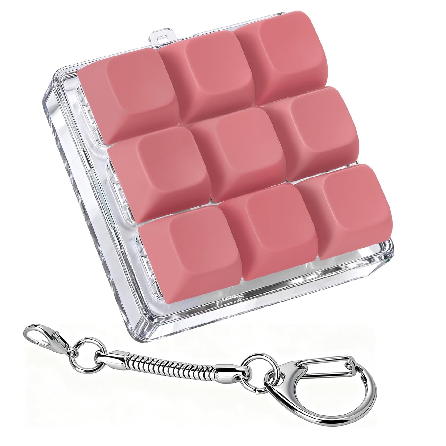 Axlksia Keyboard Fidget Toy | Portable Button Fidget Keychain for Stress Relief & Focus (Style I)