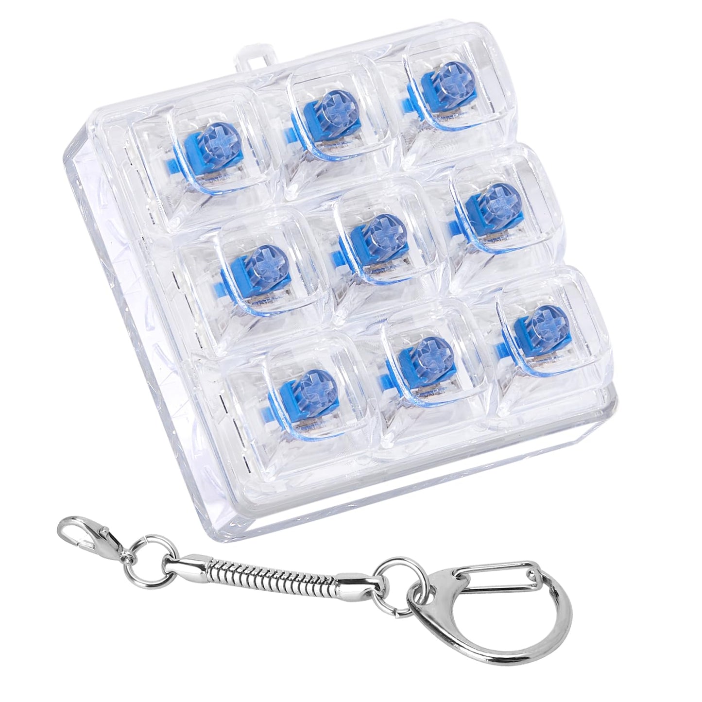 Axlksia Keyboard Fidget Toy – Portable Clicker Keychain for Stress Relief (Style E)