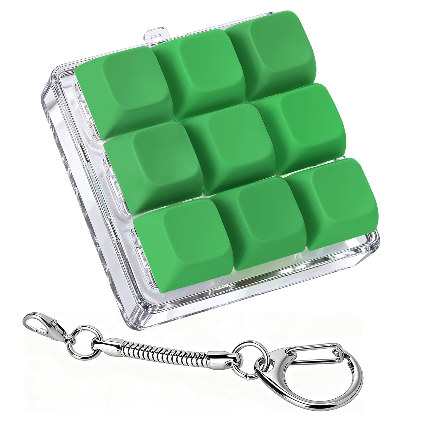 Axlksia Keyboard Fidget Toy – Stress-Relief Button Keychain (Style P)
