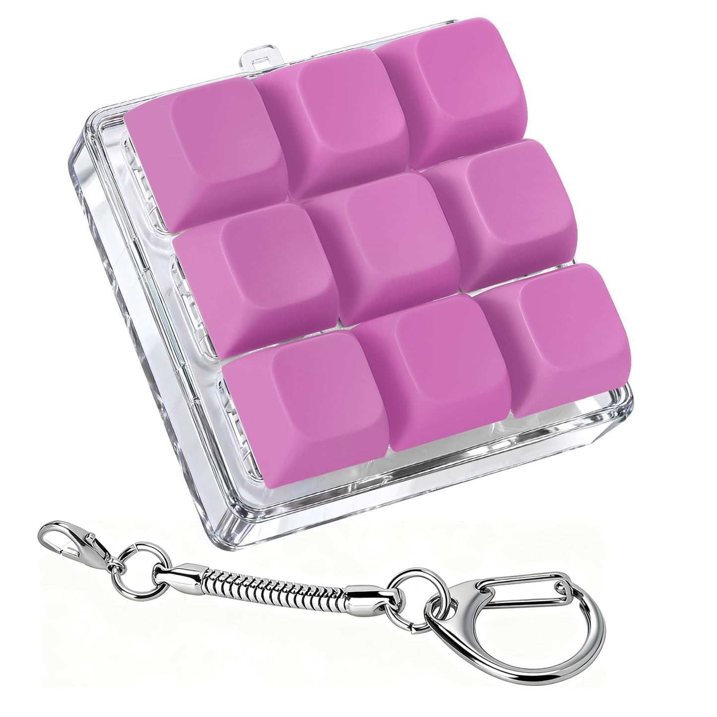 Axlksia Keyboard Fidget Toy – Portable Fidget Keychain for Stress Relief & Focus (Style R)