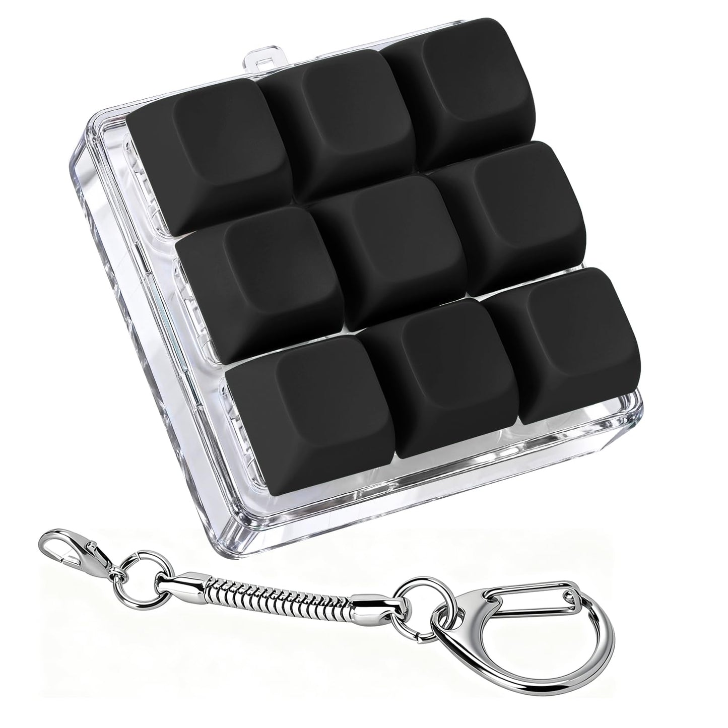 Axlksia Keyboard Fidget Toy – Portable Fidget Keychain for Stress Relief & Focus