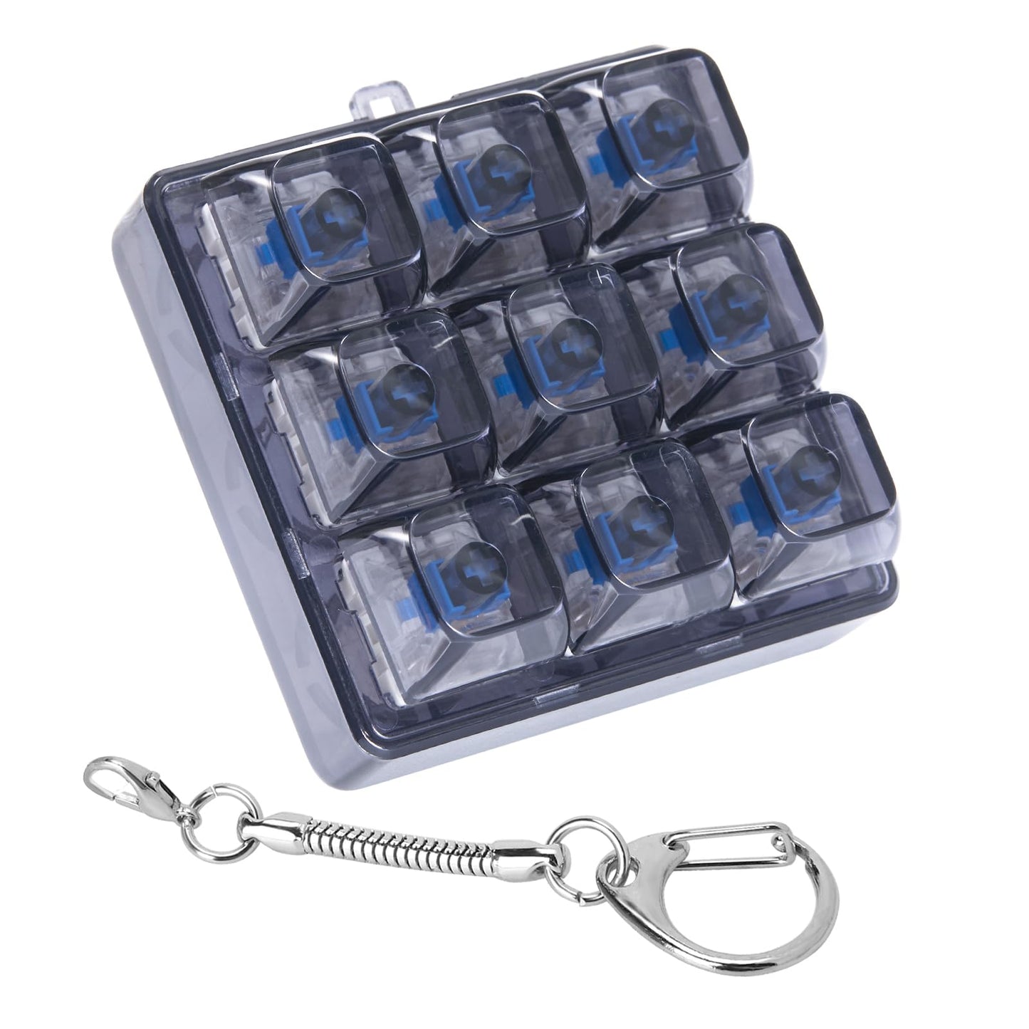 Axlksia Keyboard Fidget Toy – Portable Fidget Clicker Keychain (Style F)
