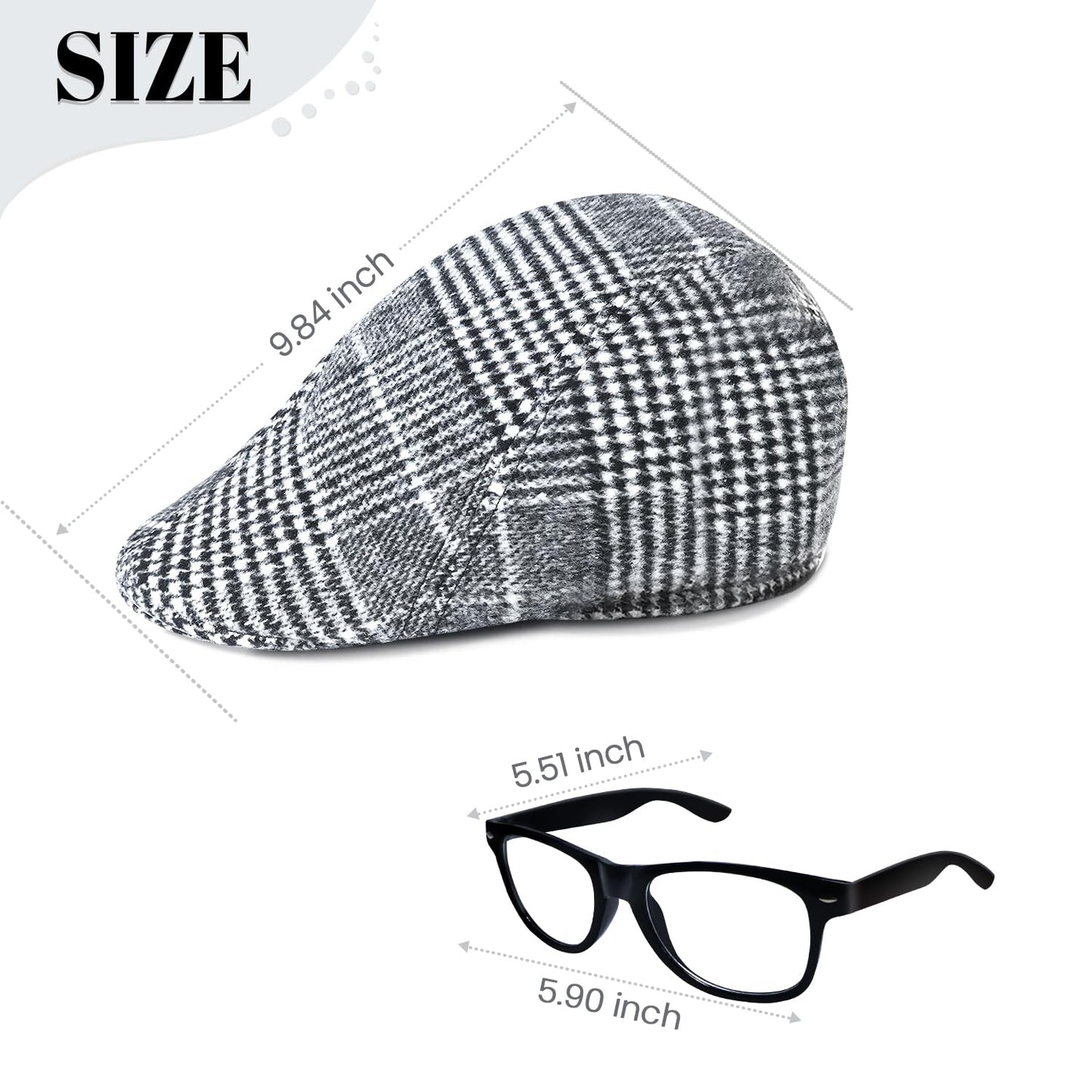 Axwcon Kids 100 Days of School Costume - Grandpa Old Man with Accessories (Retro Black, Large 8-10y)