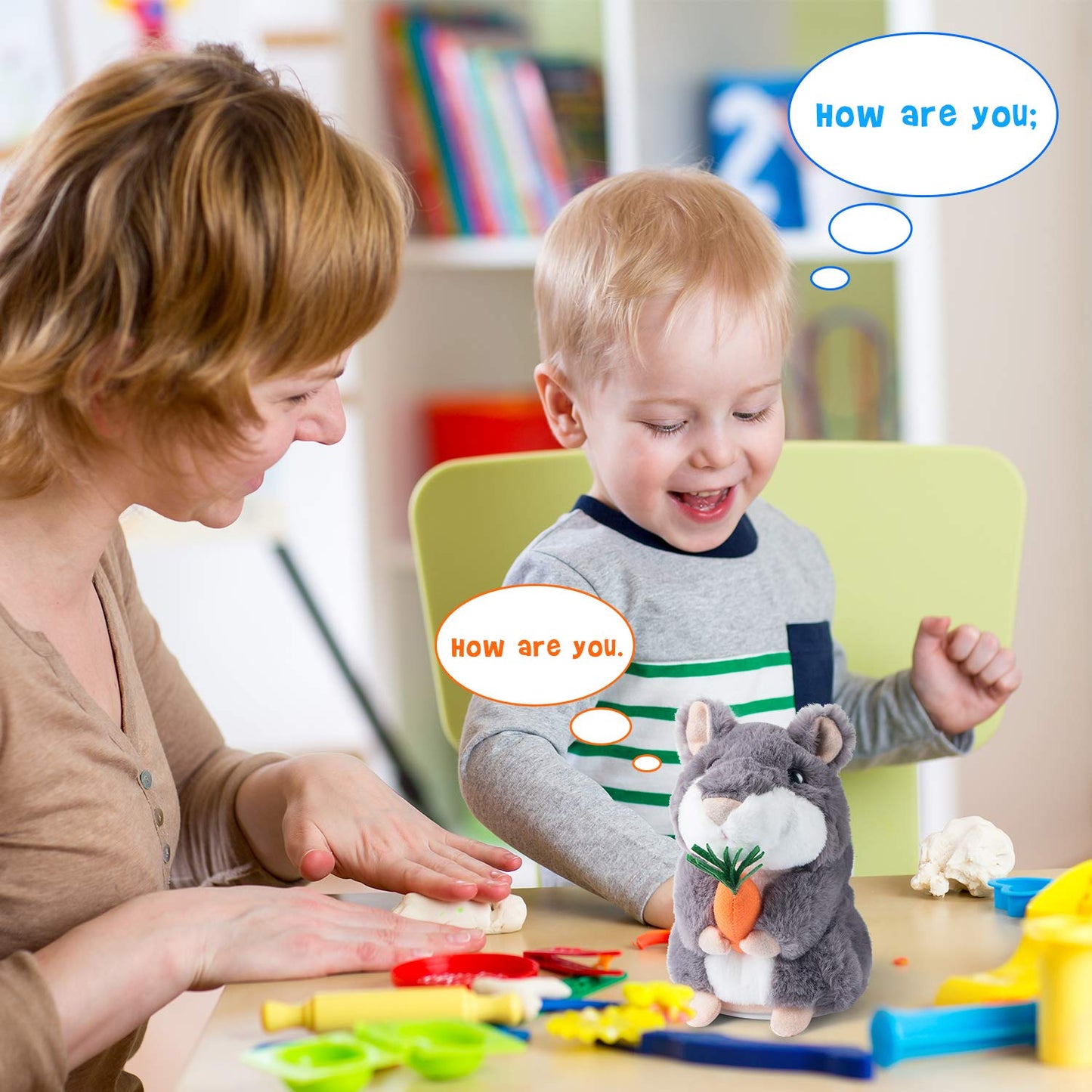 Ayeboovi Talking Hamster Repeats What You Say | Interactive Toy for Ages 2-7