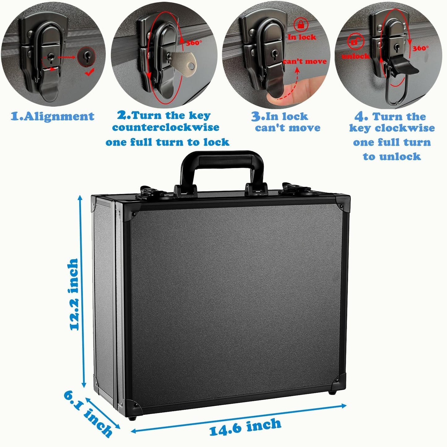 Azamou Toploaders Storage Box – 3x4 35pt, Holds 600+ Toploaders (M600-Black)