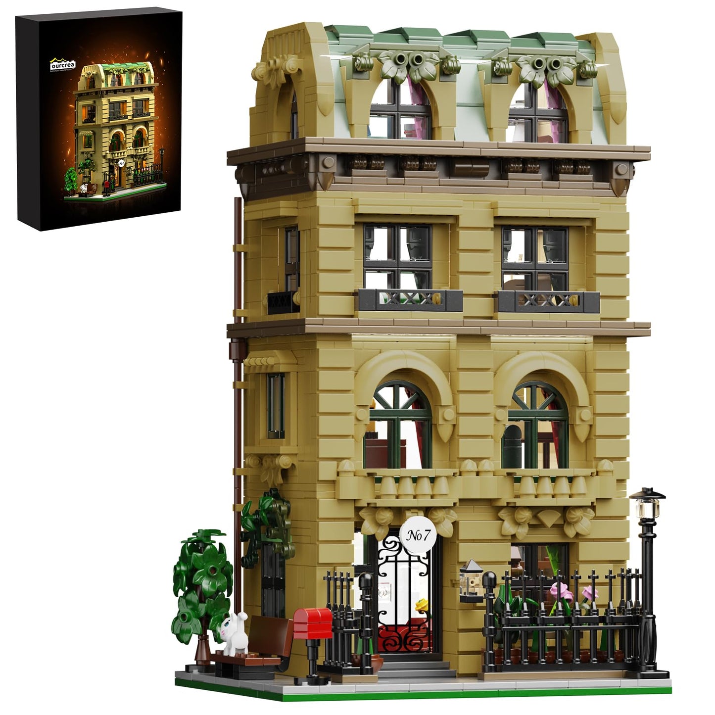 AZBHDTYS Nanny Building House Set – 1435 PCS, Lego Modular Compatible, Gifts for Fans 6+