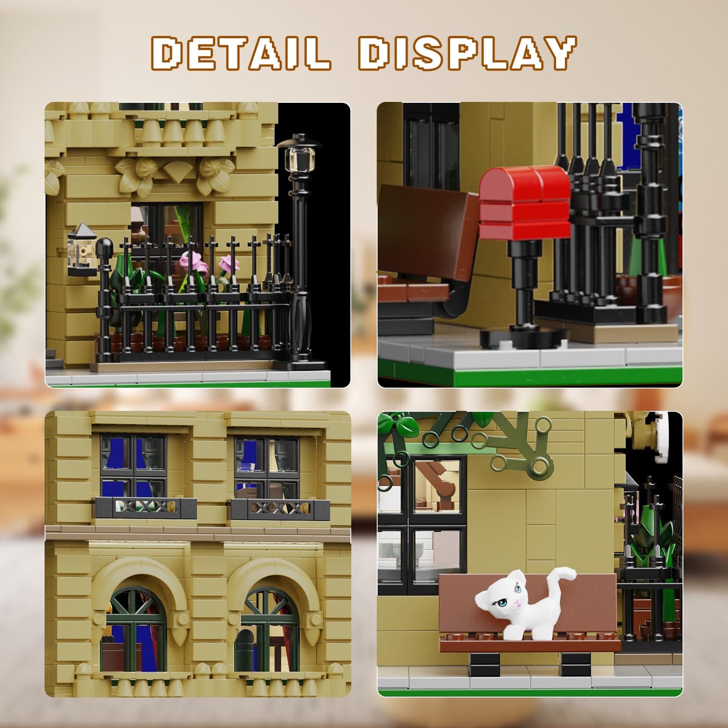 AZBHDTYS Nanny Building House Set – 1435 PCS, Lego Modular Compatible, Gifts for Fans 6+