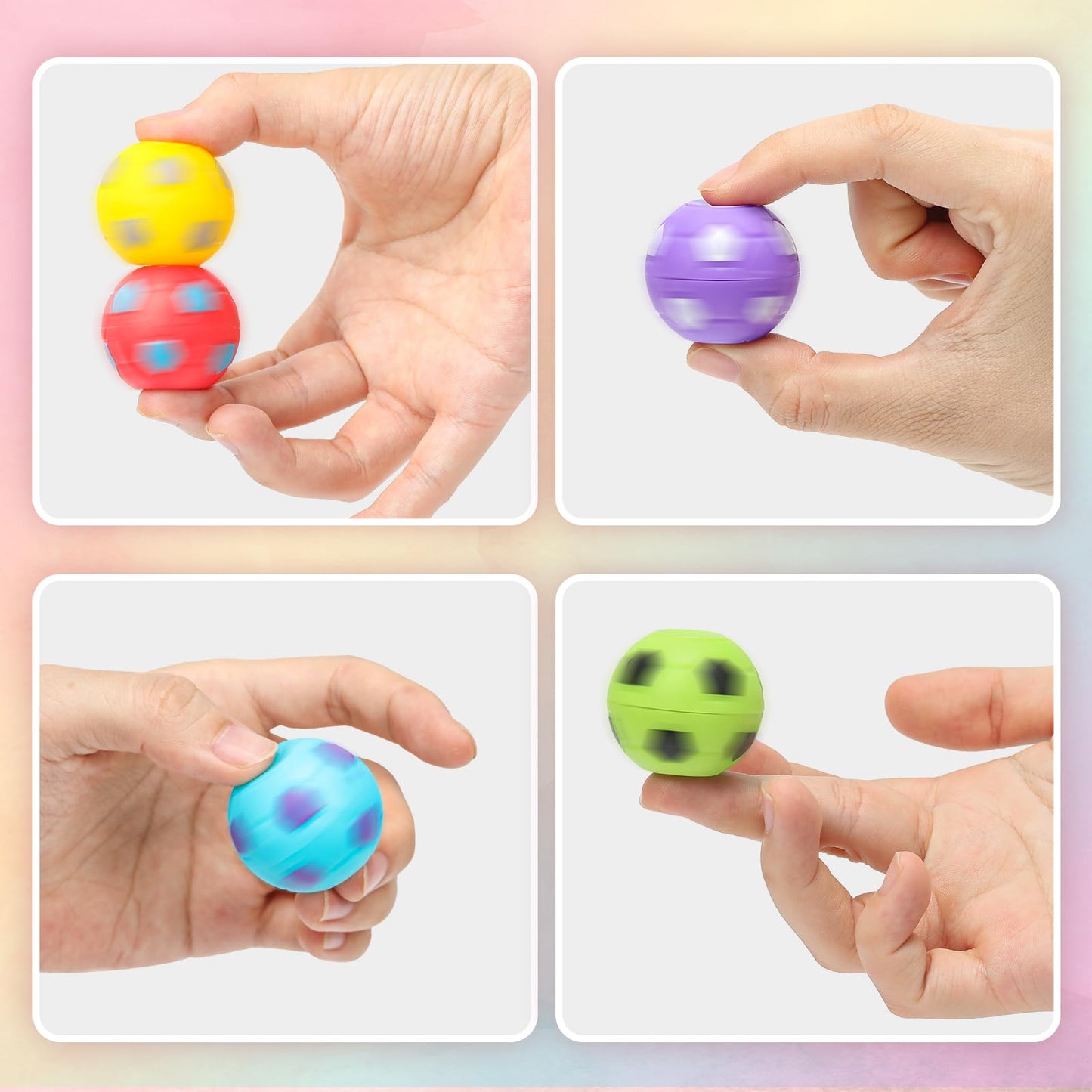AZEN 96-Piece Soccer Ball Mini Fidget Spinners — Party Favors & Goody Bag Fillers