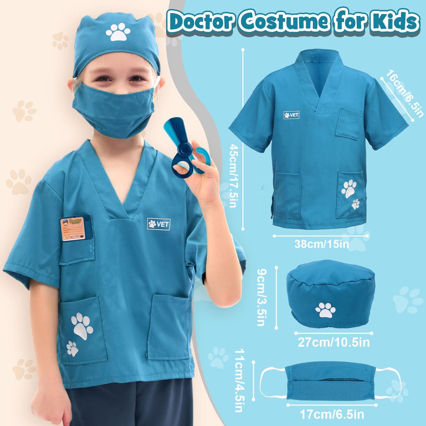 B Bascolor 22Pcs Dog Toys Vet Kit – Interactive Husky Doctor Playset for Kids