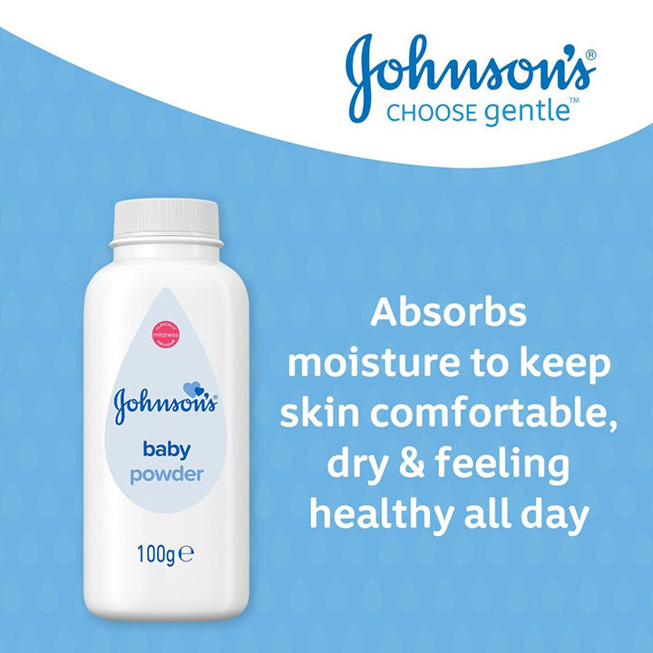 Johnson's Baby Baby Powder Gentle Moisture & Chafing Protection for Delicate Skin 100g/3.53oz