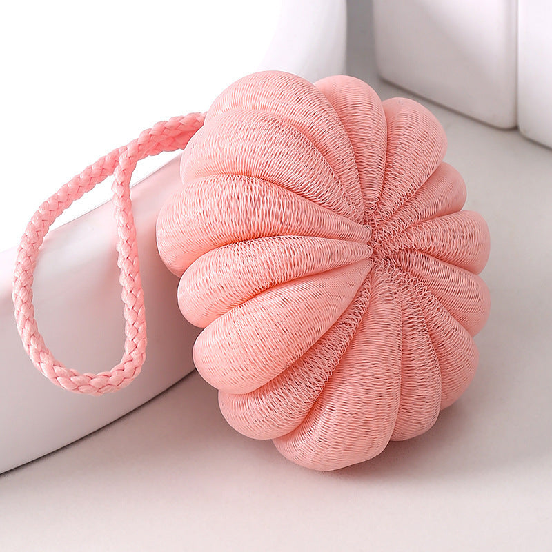 Multi-colored Pumpkin Soft Bath Flower, Rub The Bath And Rub The Back For Adults To Take A Bath, Easy To Foam And Not Loose Bath Flower Ball