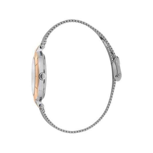 Esprit Women's Silver Stainless Steel Watch, Silver Dial | Es1l191m0025