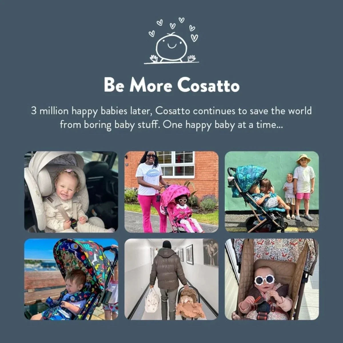 Cosatto Yo! Stroller - Dino Bright