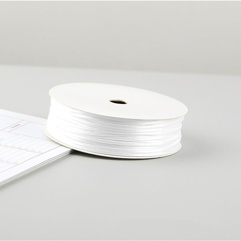 2mm Silk Ribbon Balloon Ribbon Rope Double-sided Diy Packaging