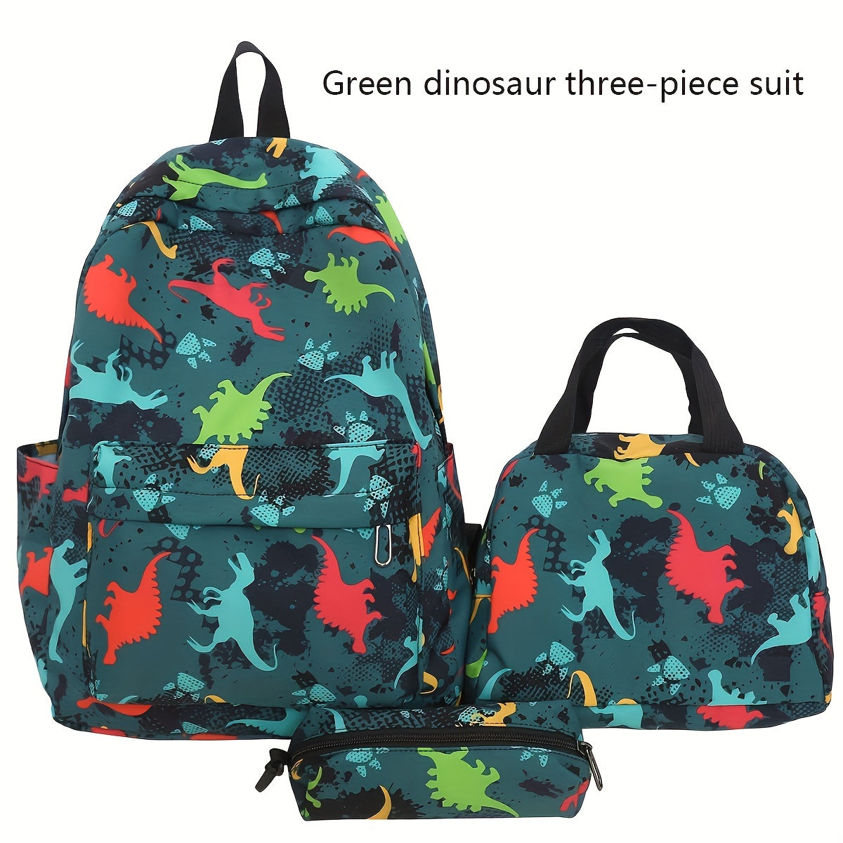 3pcs Casual Shoulder Backpack Set, New Fashionable Simple Large Capacity Lightweight Casual Backpack