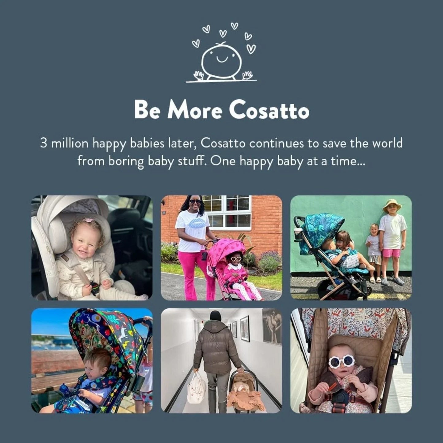 Cosatto Yo! Stroller - Happy Unicorns